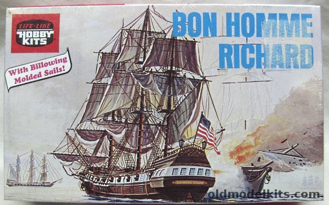 Life-Like Bon Homme Richard - The Ship of Captain John Paul Jones, B367 plastic model kit